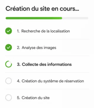 Aperçu du site généré par Qomis
